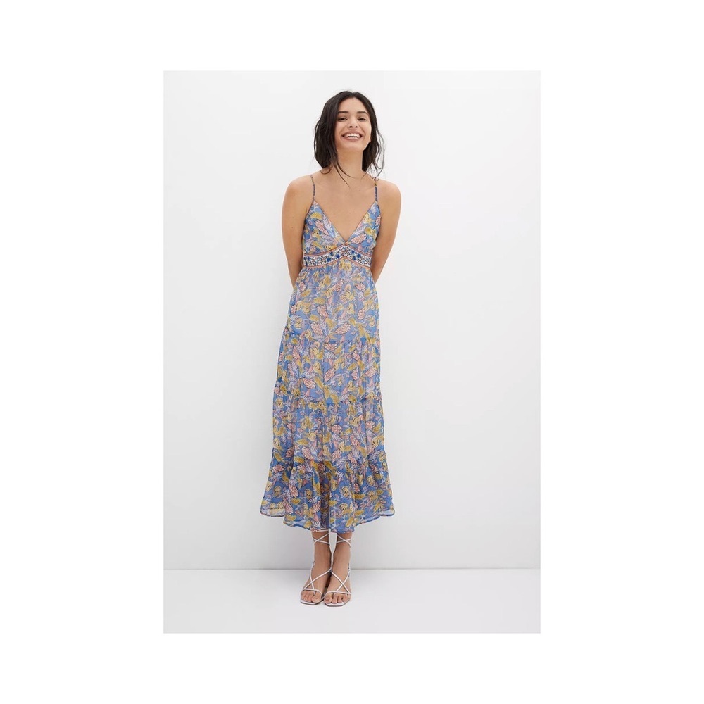 Anthropologie Tiered Maxi Summer Dress
